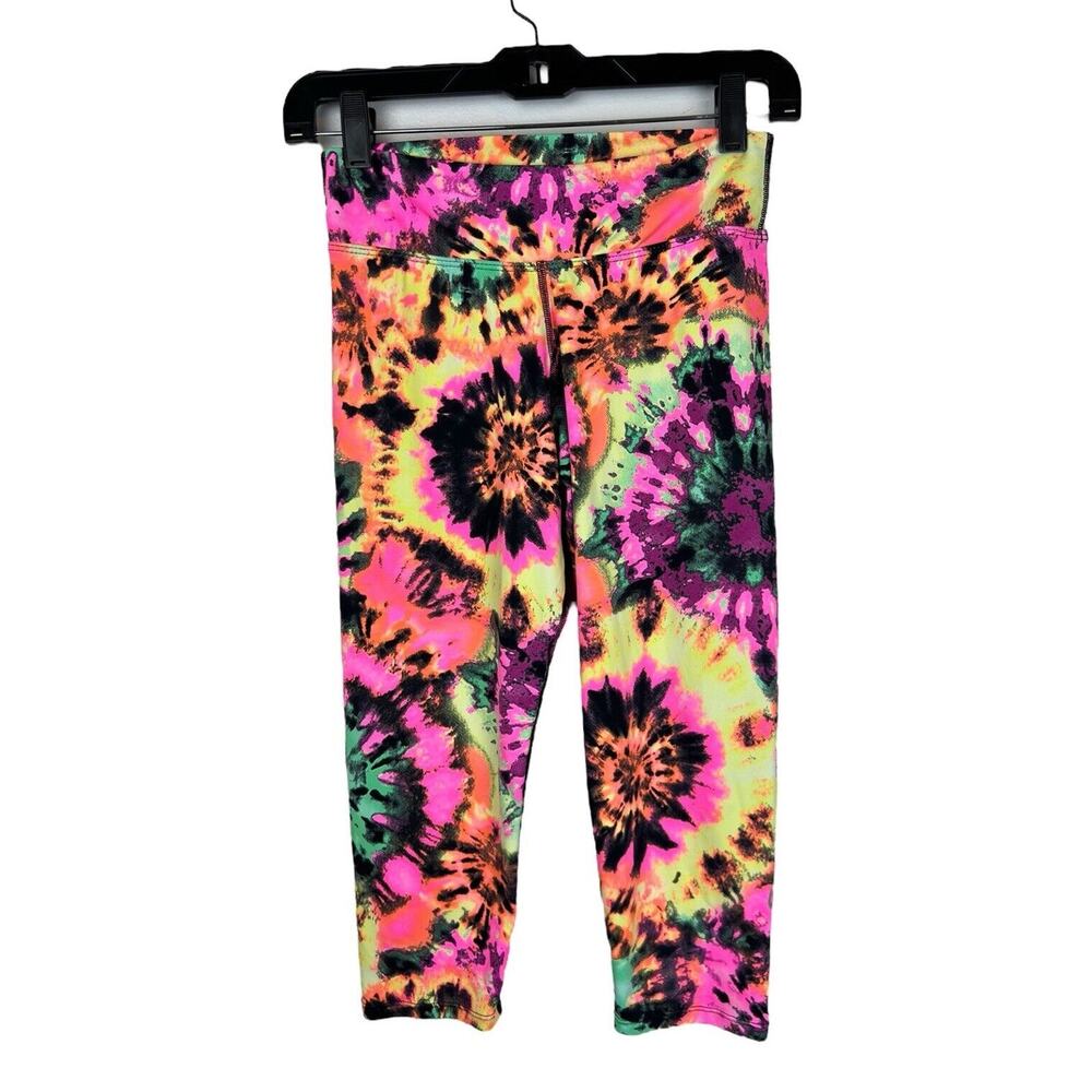 Donajo Jojo Capri 2.0 Tie Dye Print Legging Size 1 S Crop Small Colorful 70s